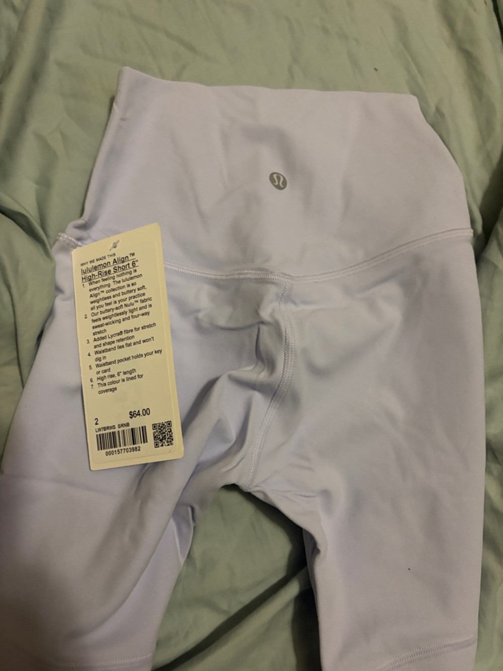 lululemon athletica Align High-Rise Short 6" in Light Lavender